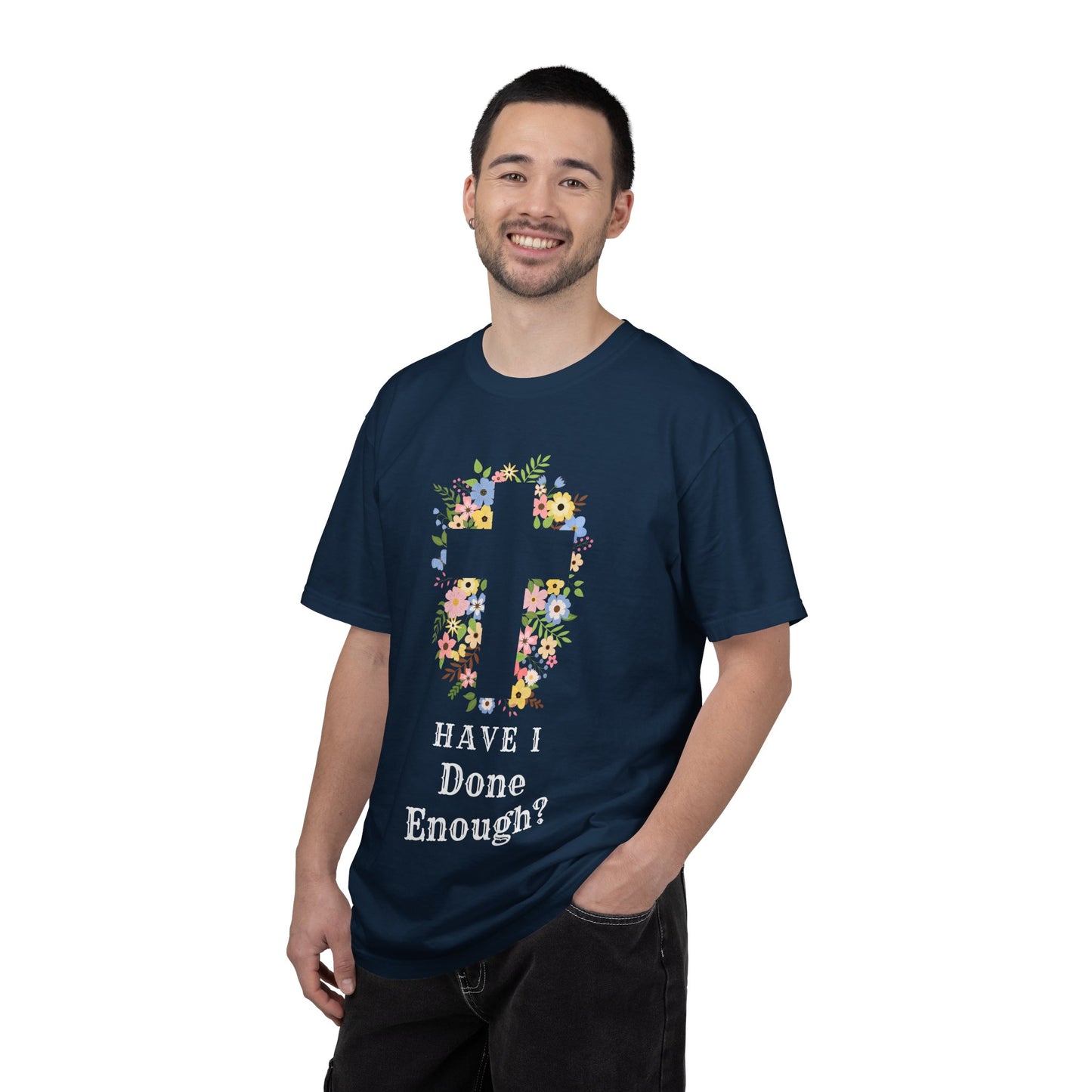Floral Cross T-Shirt — Spring Floral Christian Tee