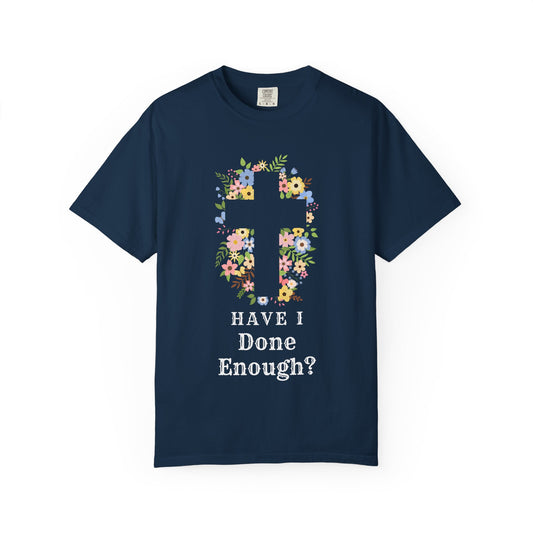 Floral Cross T-Shirt — Spring Floral Christian Tee